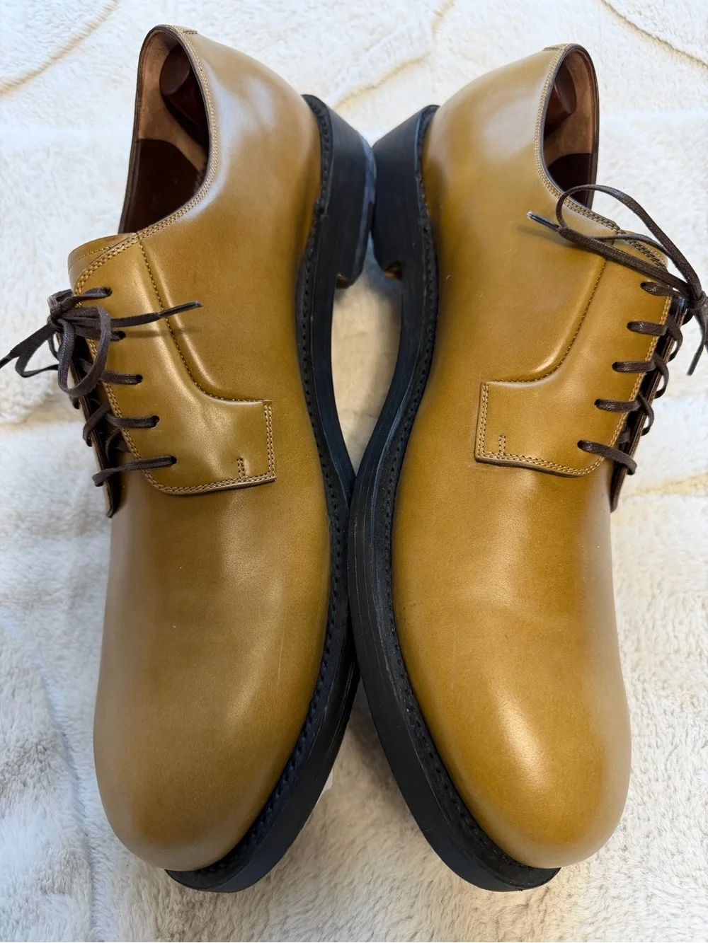 LIKE NEW! $1,495 Salvatore Ferragamo Tramezza Marius Derby Oxford Dress Shoes 14